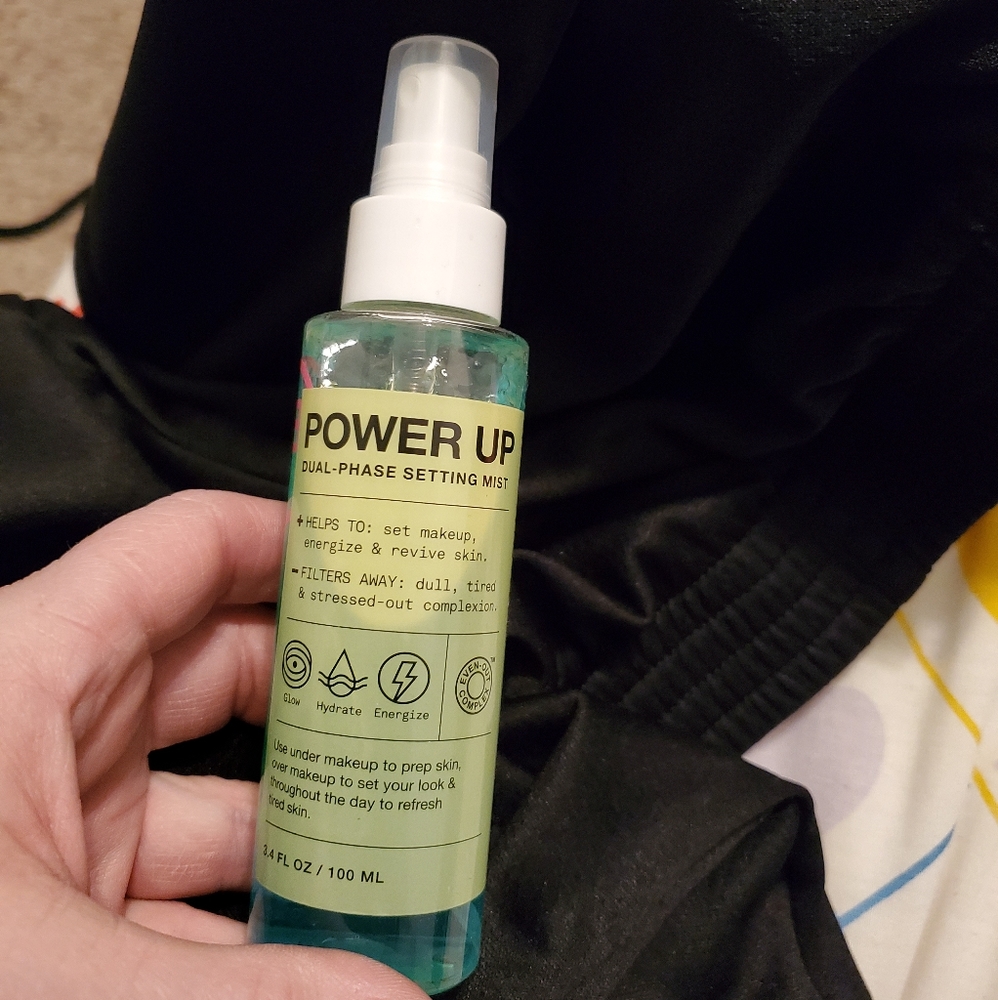 Power up dual phase setting mist